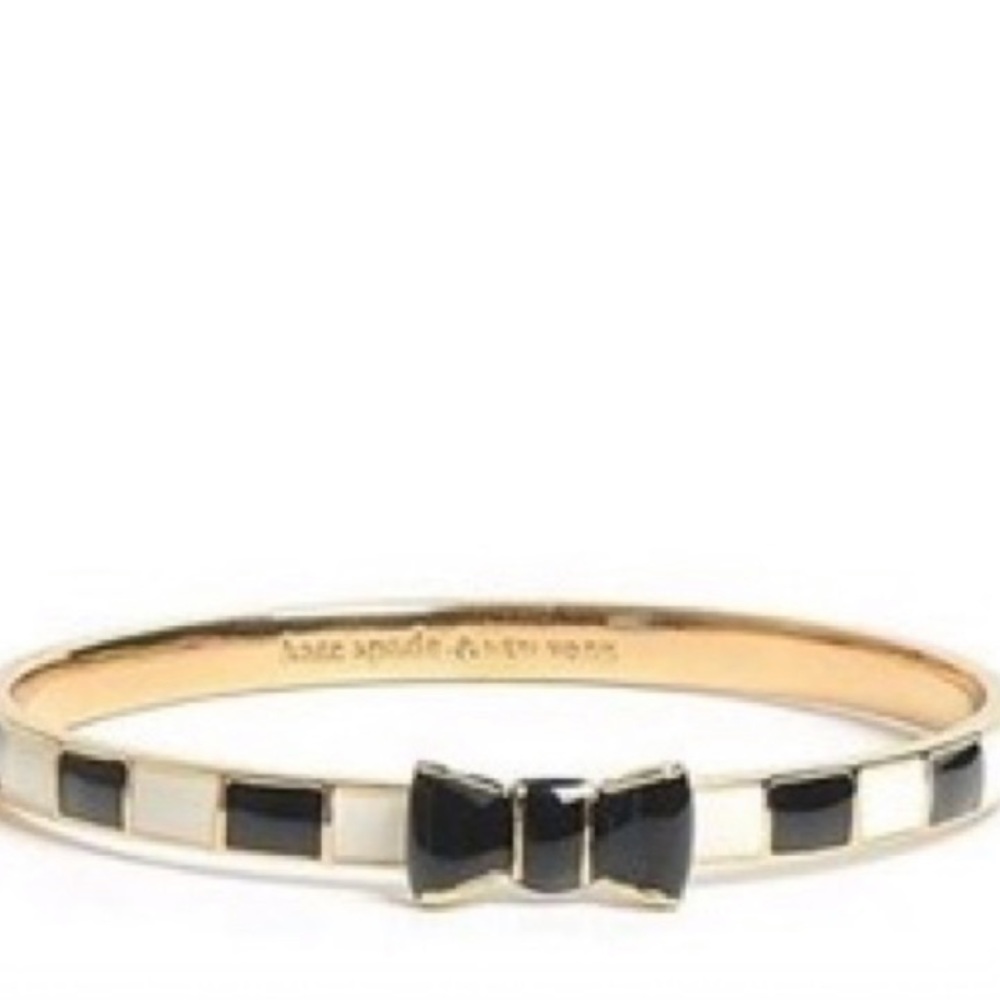 Black & White Kate Spade Bow Bracelet